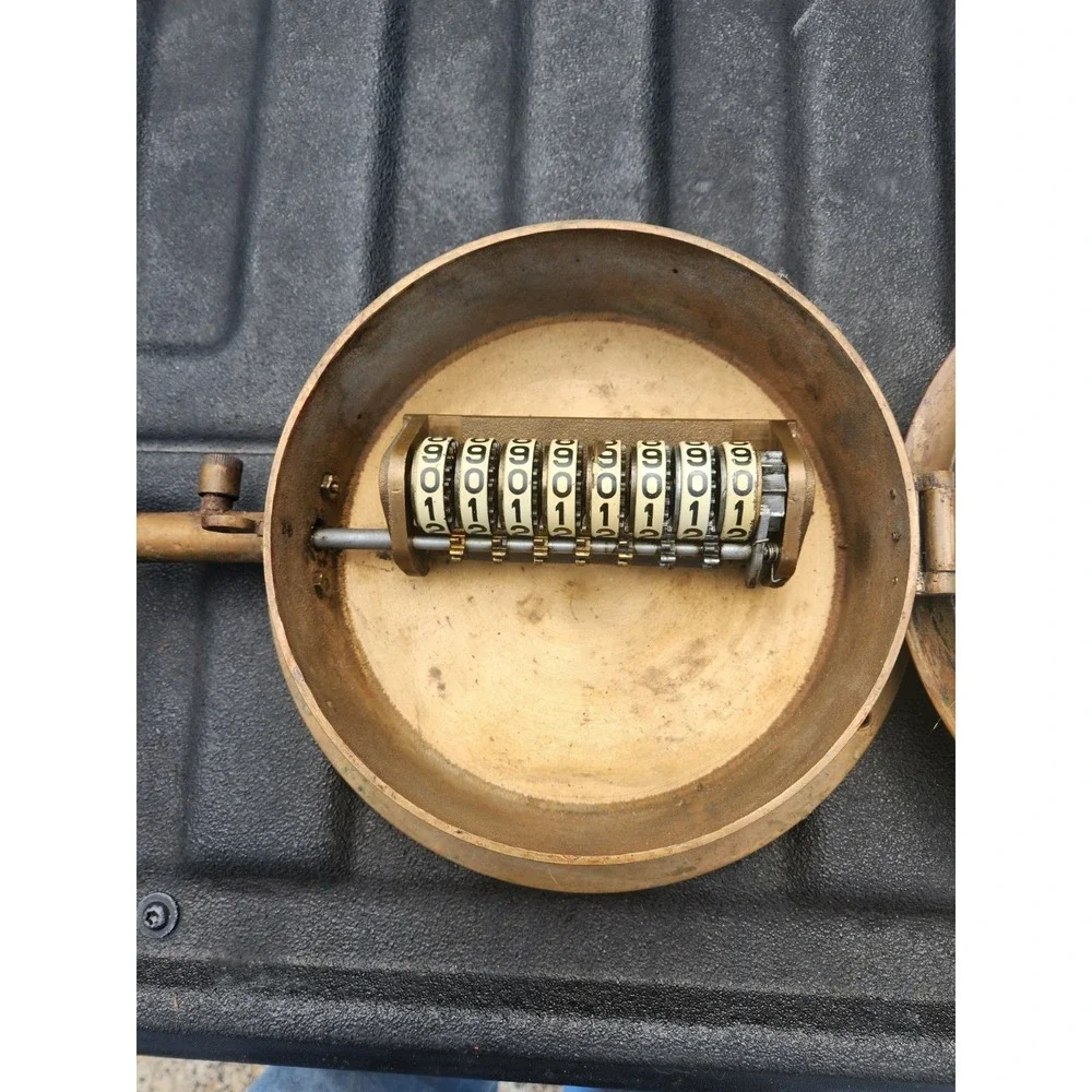 Vintage Brass Revaluation Steam Counter for Steam Engines Made In USA